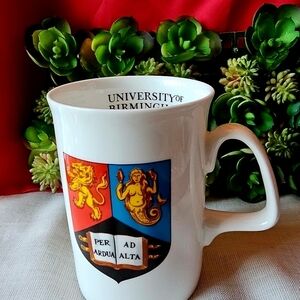 University Of Birmingham White Ceramic Mug with University Crest
